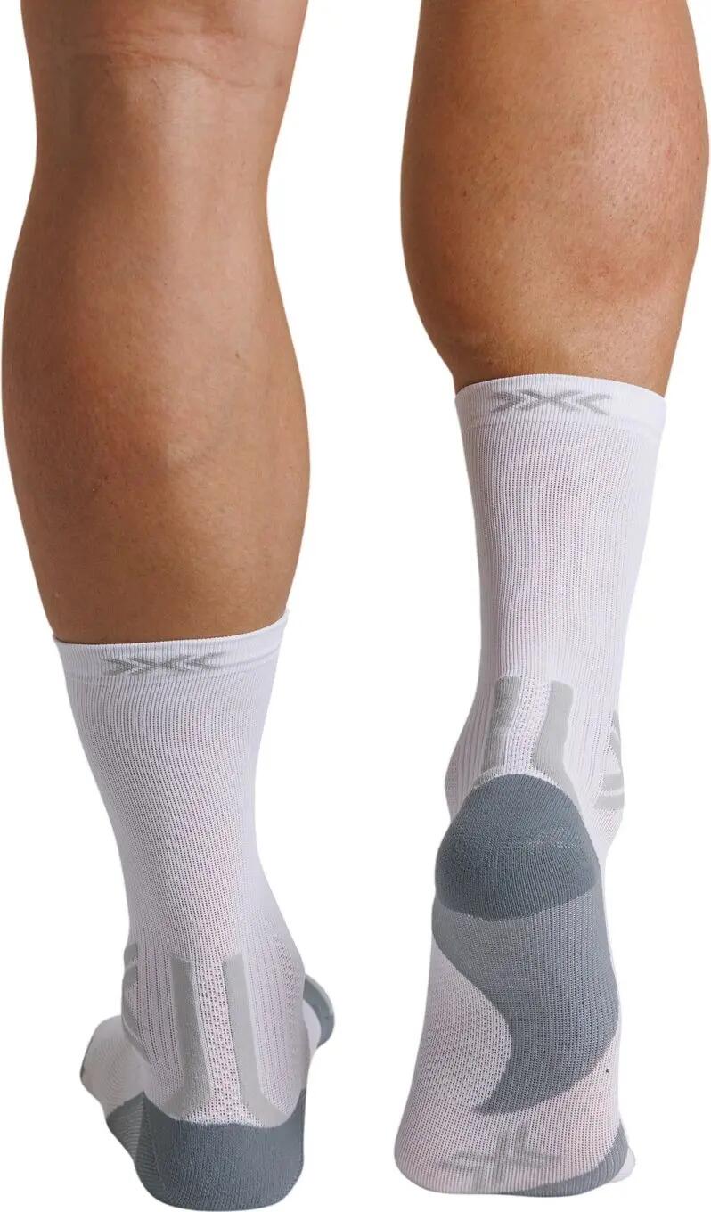 X-Socks Run Discover Crew sokken, wit/grijs 4/4