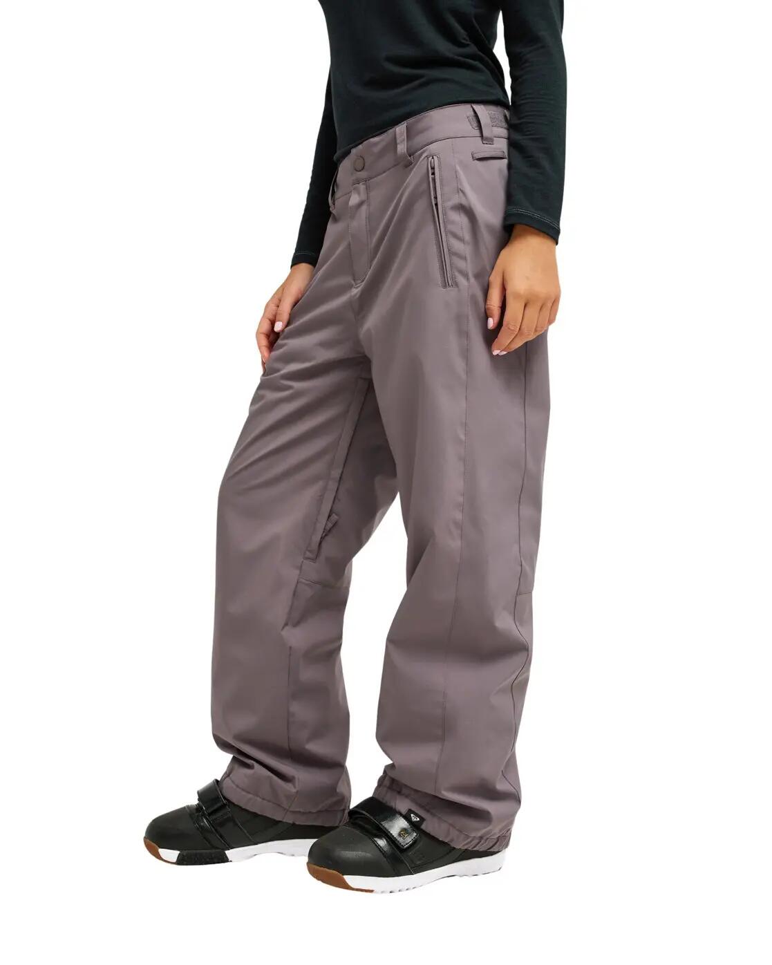 Technische Snow-Hose STEEPLAND Grau Damen 3/4