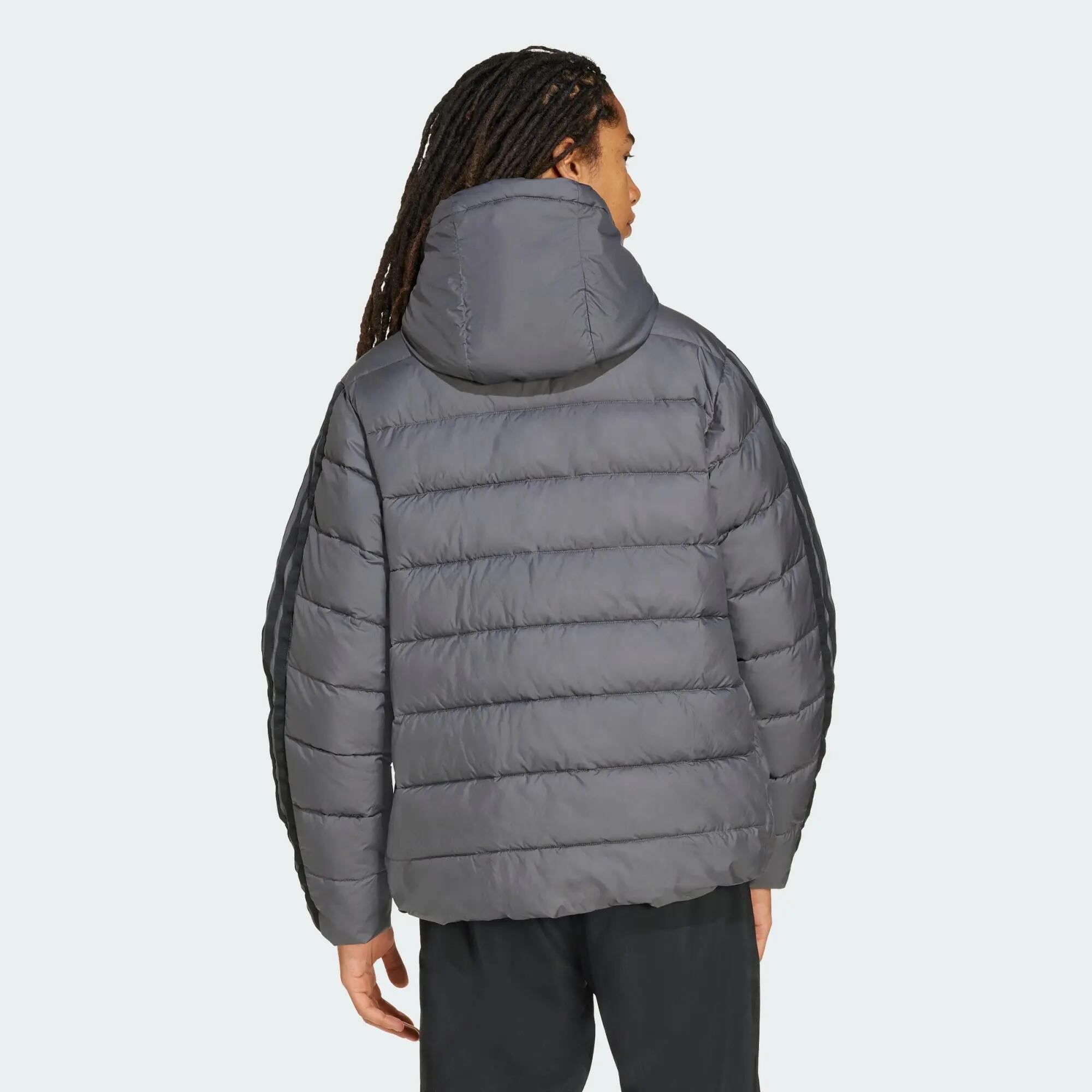 Péřová bunda Essentials CLIMAWARM 3-Stripes Synthetic 3/5