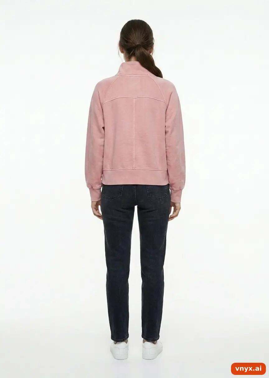 Second Life - Vintage GAP Pink Sweatshirts Women M 3/5