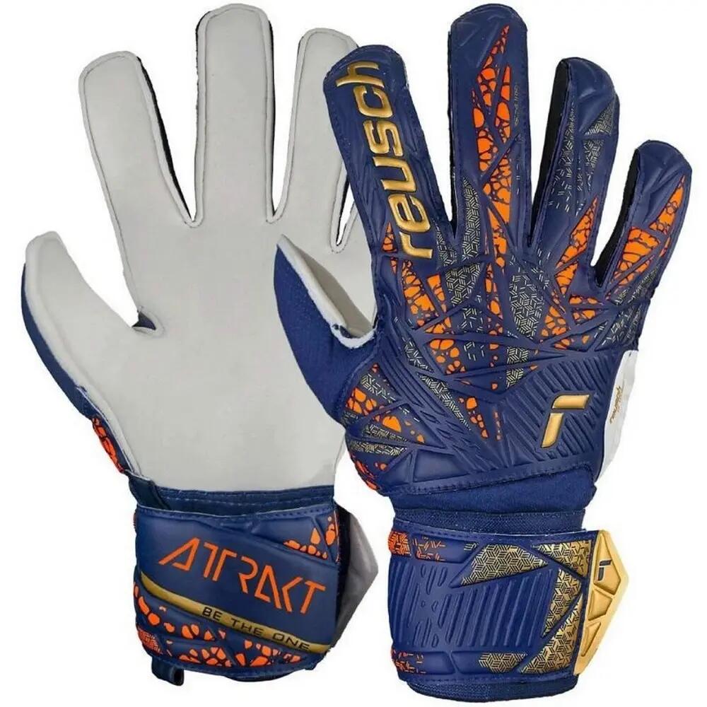 Guanti Da Portiere Bambini Reusch Attrakt Infinity Blu Navy 4/4