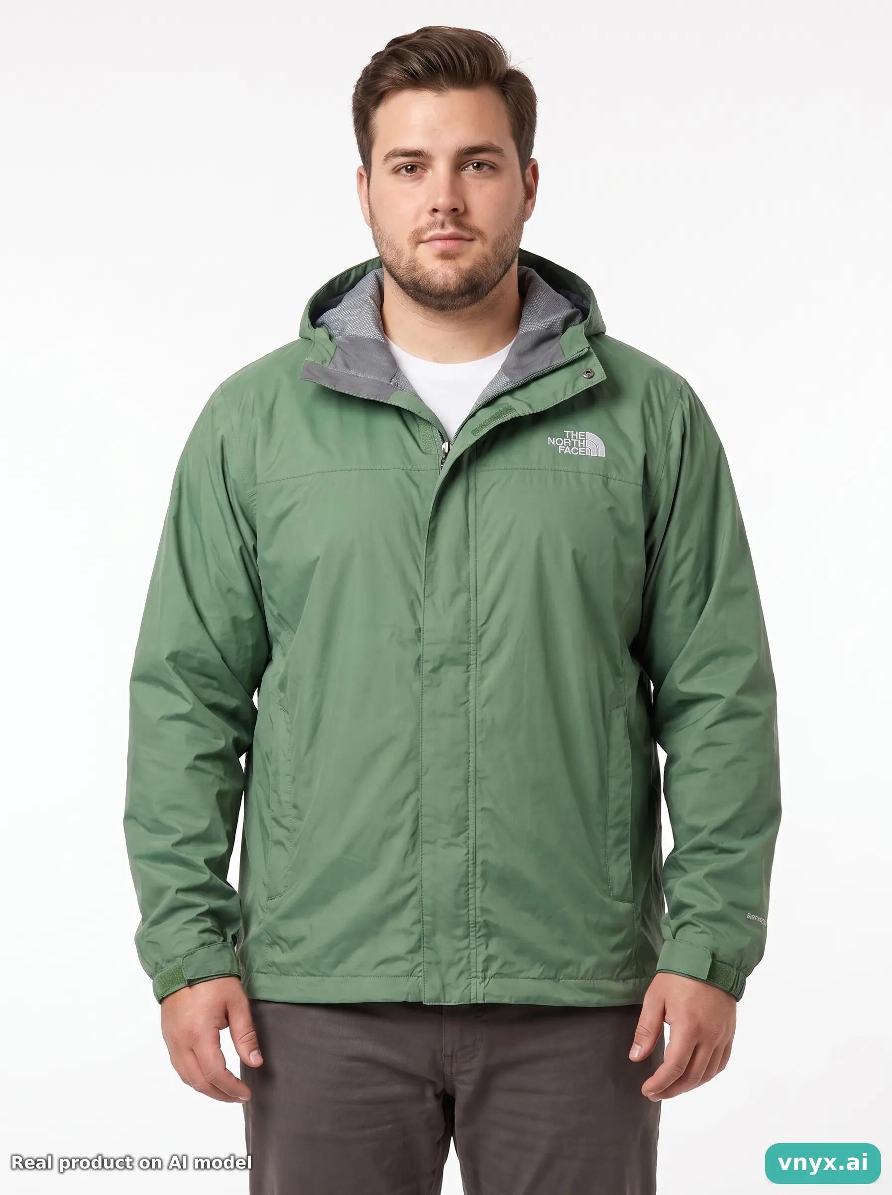 Second Life - Vintage The North Face Olive Windbreaker Men L 1/5