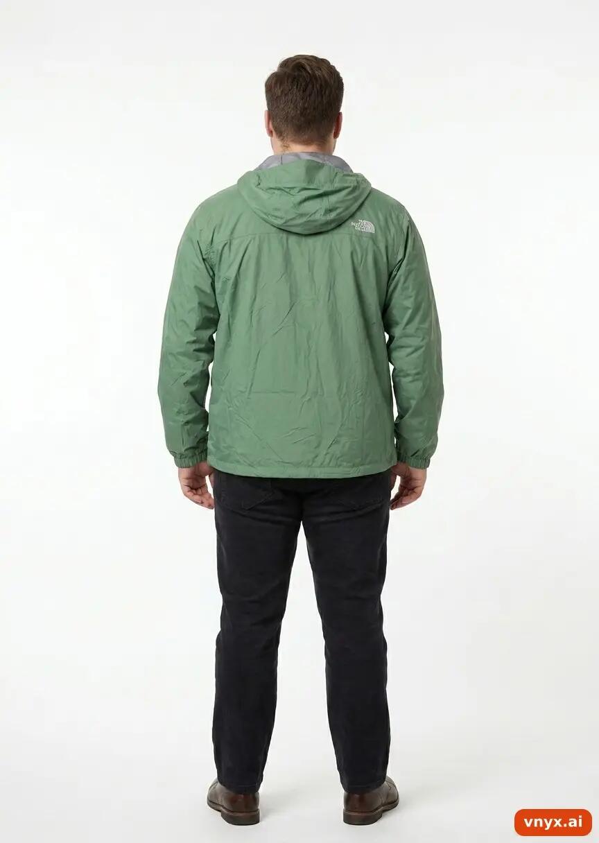 Second Life - Vintage The North Face Olive Windbreaker Men L 3/5