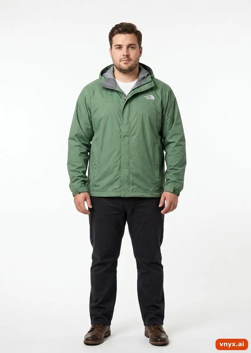 Second Life - Vintage The North Face Olive Windbreaker Men L 2/5