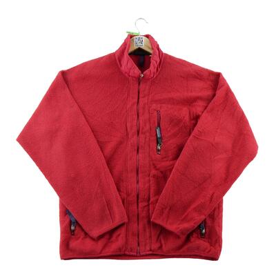 Tweedehands - heren fleecevest y2k rood - zeer goede staat