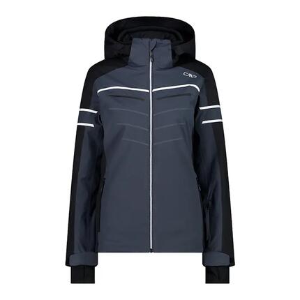 Ski-jas - skiën - dames - waterdicht, winddicht, ergonomisch - CMP - zwart-grijs
