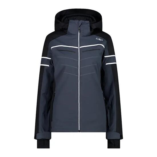 Ski-jas - skiën - dames - waterdicht, winddicht, ergonomisch - CMP - zwart-grijs