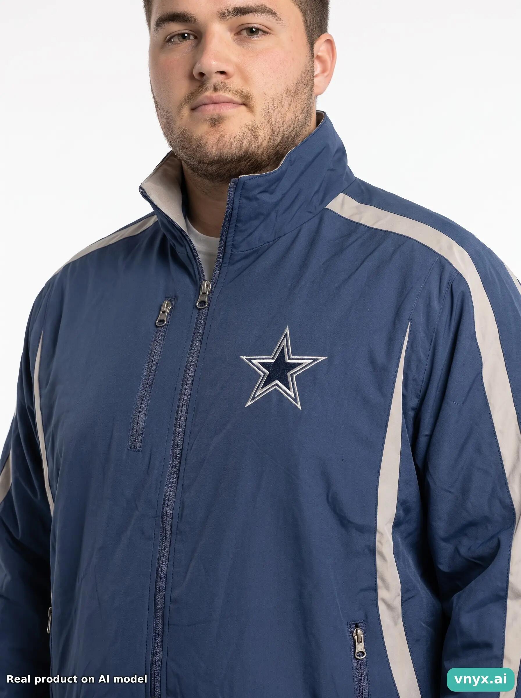 Second Life - Vintage NFL Blue Sports Jackets Men L 5/5