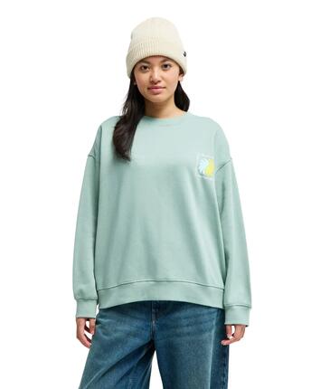 Sweat à col rond STANDARD Vert Femme