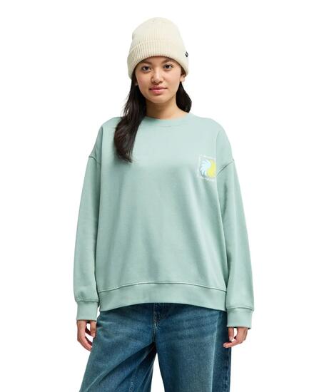 Sweat à col rond STANDARD Vert Femme