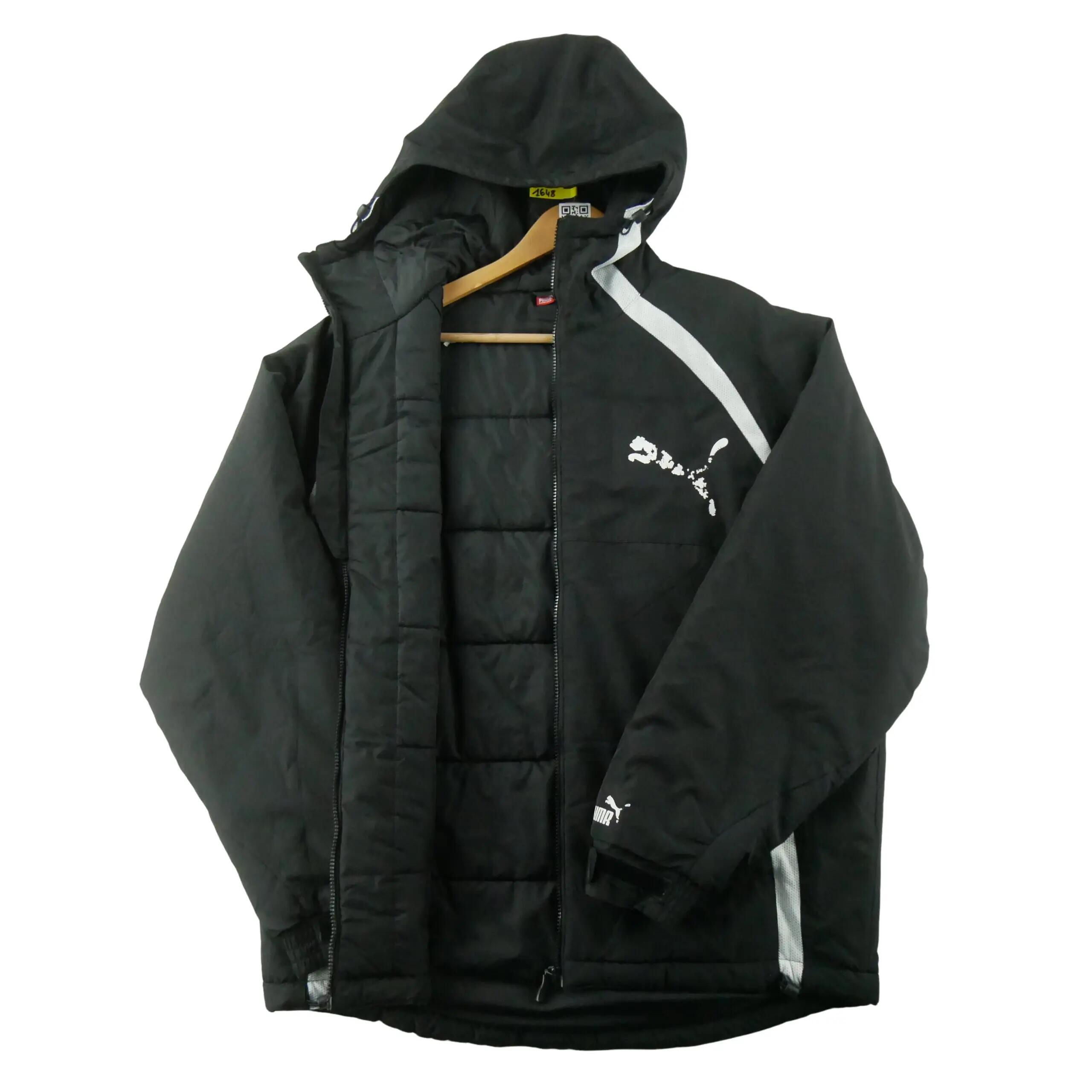 Second life - Parka męska o prostym kroju czarna - Stan dobry 3/11