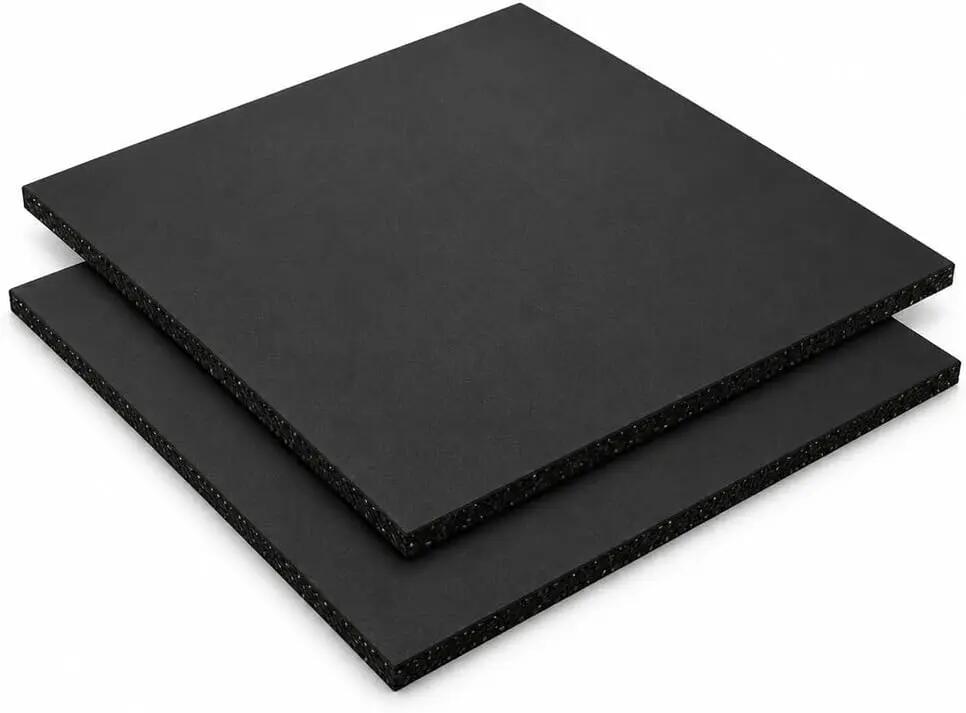 ARQUICAUCHO PREMIUM Placas de Borracha Reciclada Pack 4. 1x1m x1,5mm Preto 5/8