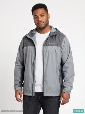 Second life - vintage columbia sportswear grey windbreakers men l