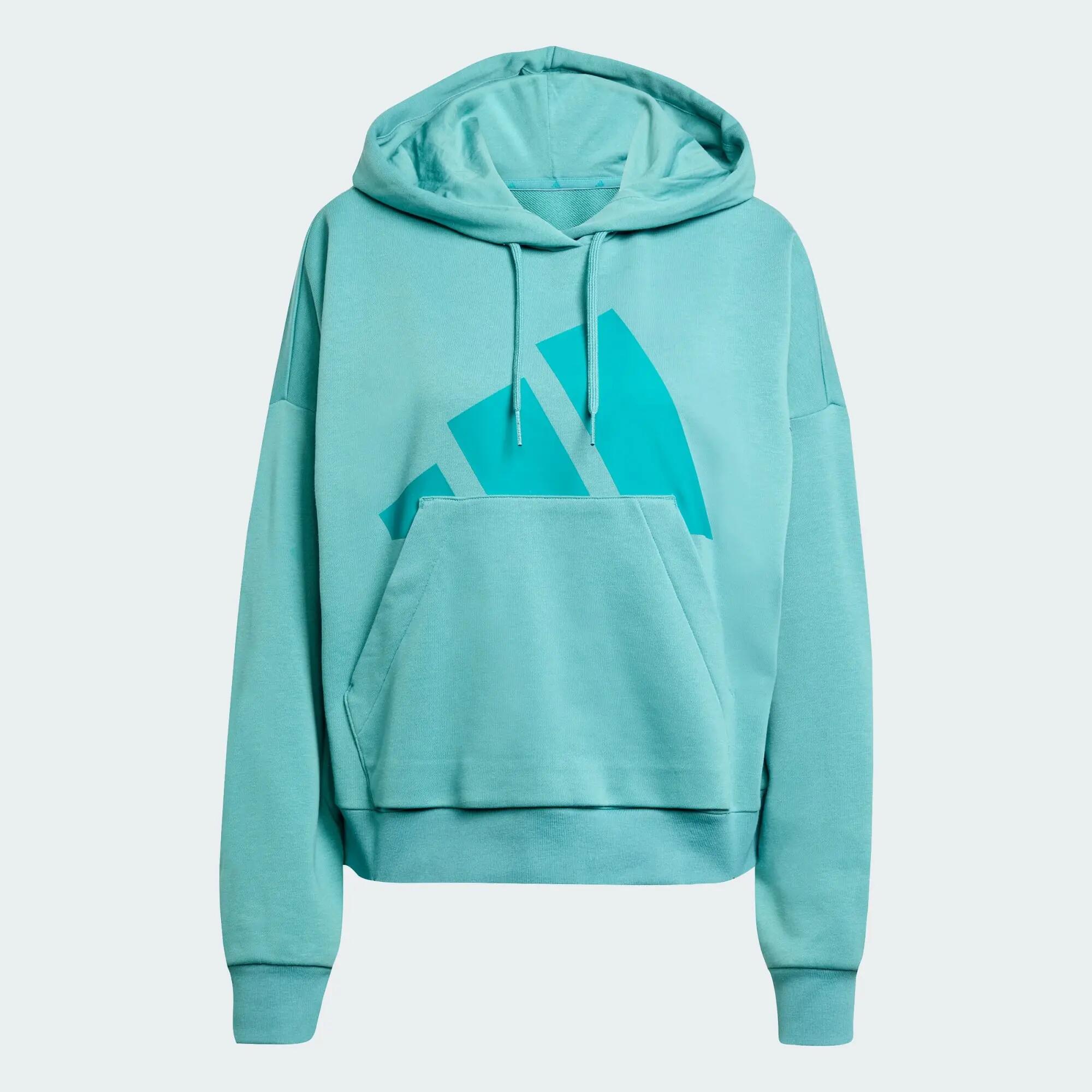 Sweat-shirt à capuche ample French terry gros logo Essentials 2/5