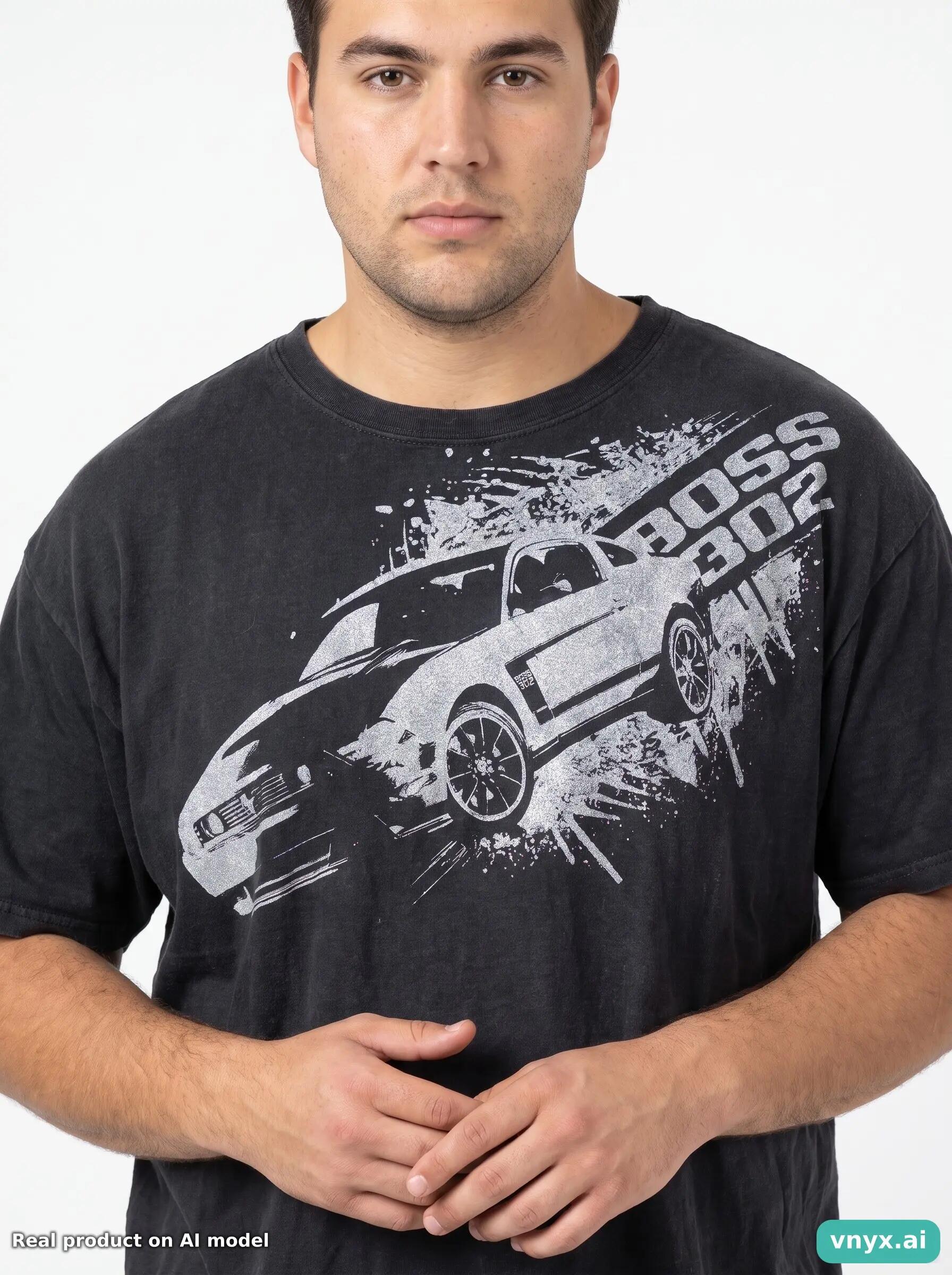 Second Life - Vintage Mustang Black T-Shirts Men L 5/5