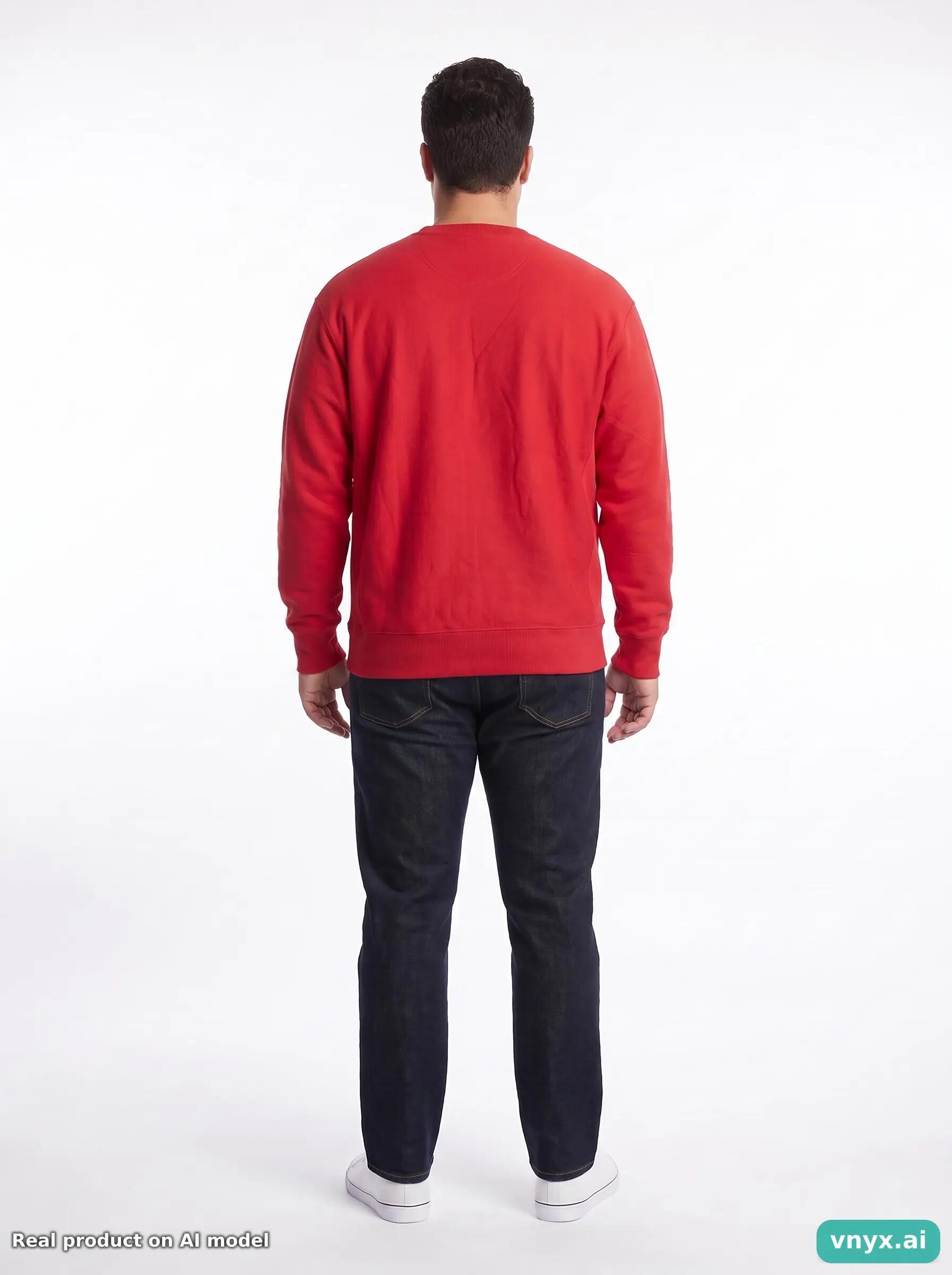 Second Life - Vintage Champion Saturated Red Sweatshirt Men L 4/5
