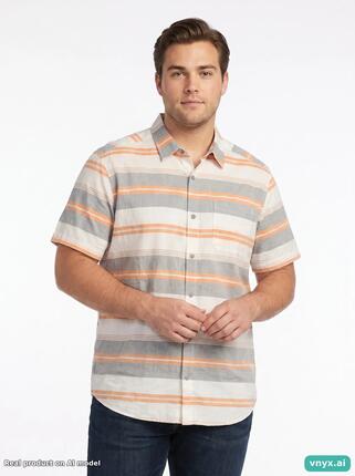 Second Life - Vintage Columbia Sportswear Orange Casual Shirts Men L