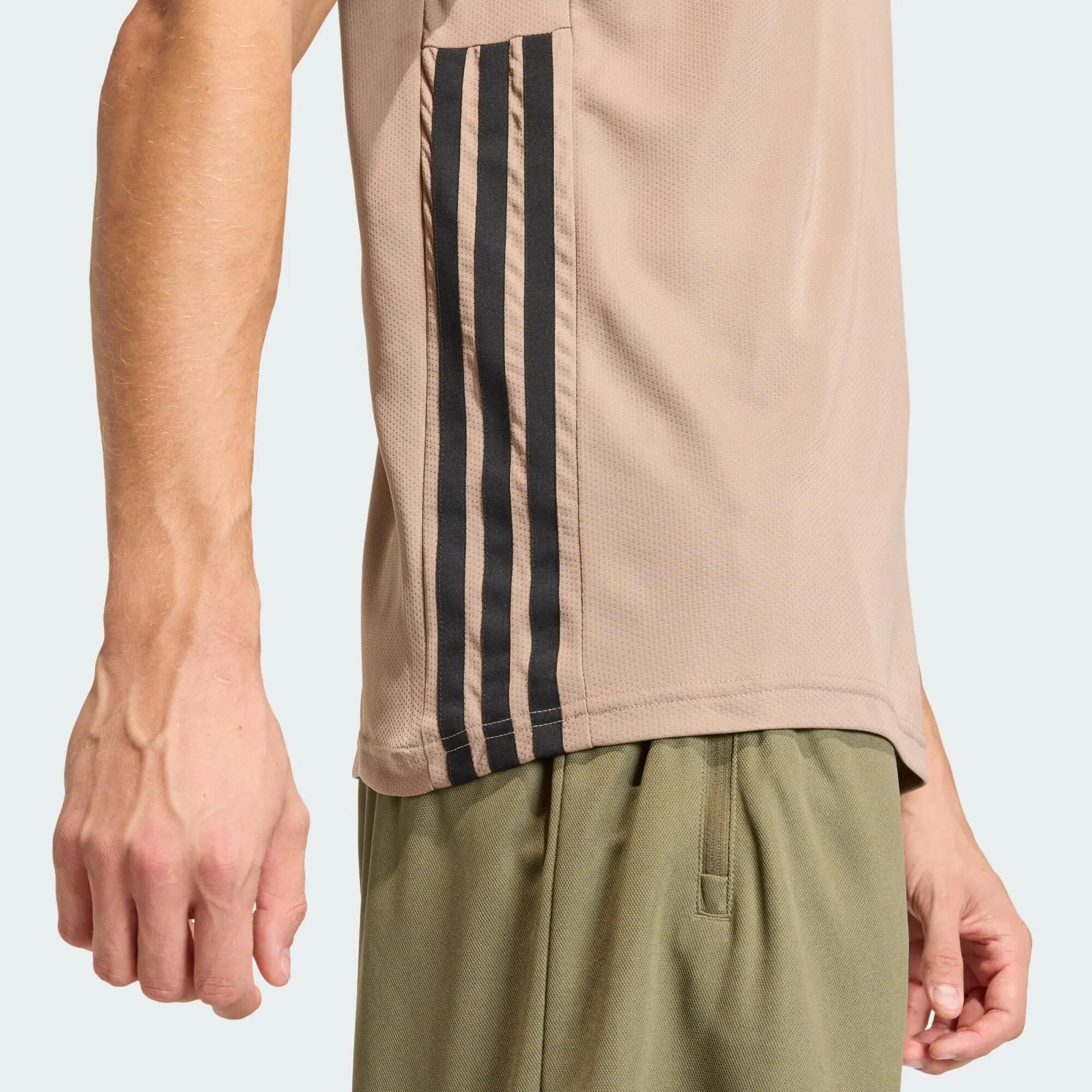 TRIČKO WORKOUT ESSENTIALS BASE 3-STRIPES 4/5