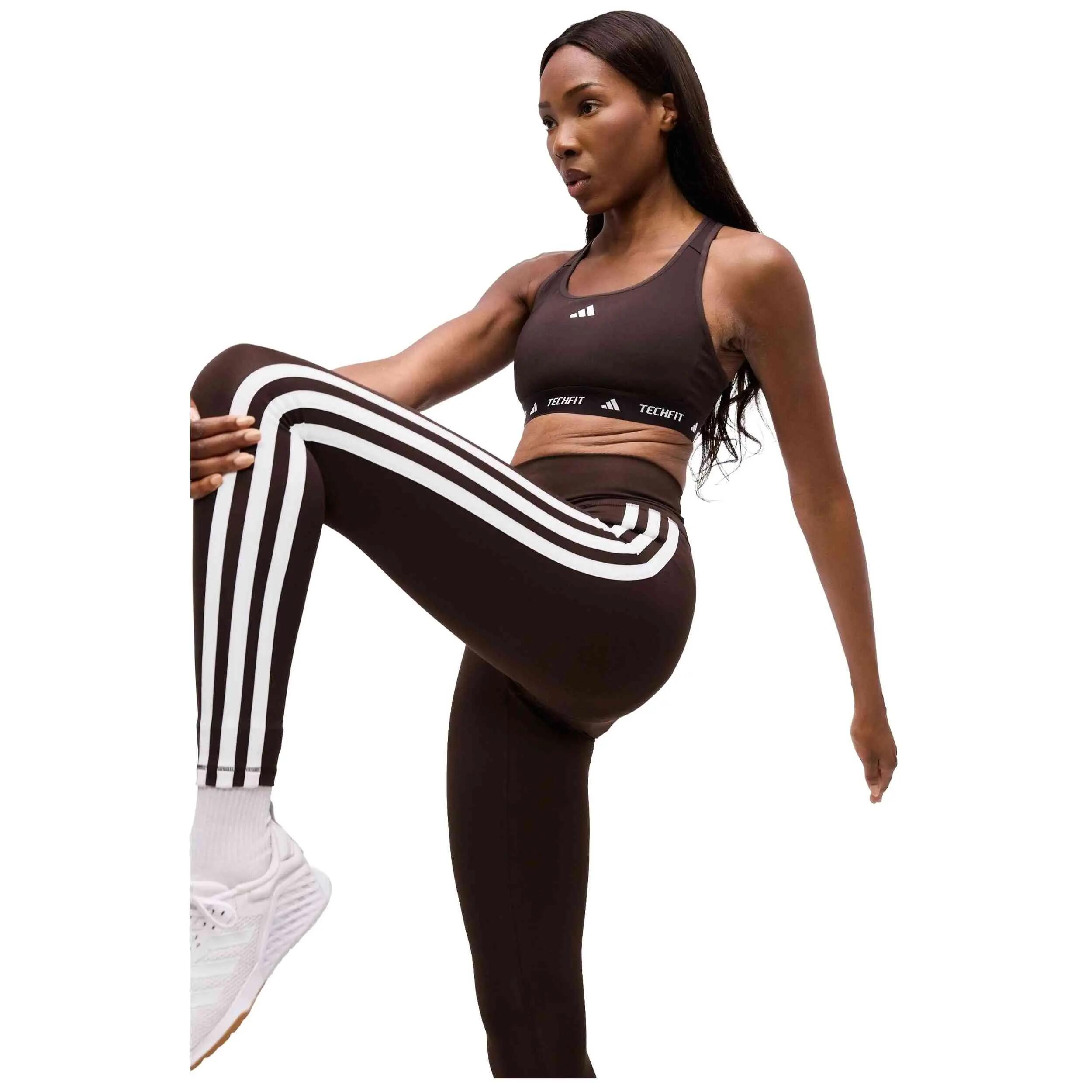Top Adidas model Techfit Sports Bra "Aurora Coffee" for women 5/5