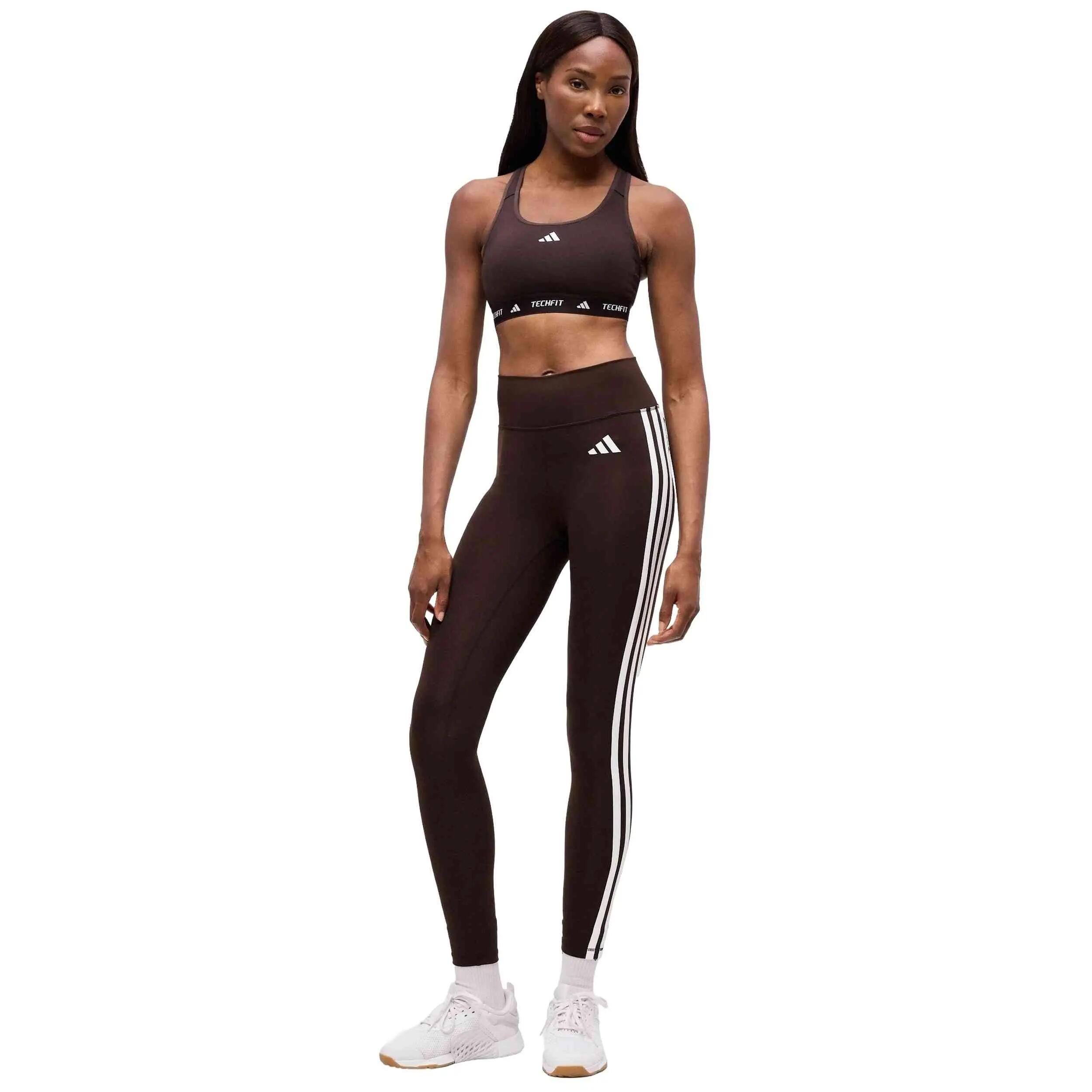 Top Adidas model Techfit Sports Bra "Aurora Coffee" for women 3/5