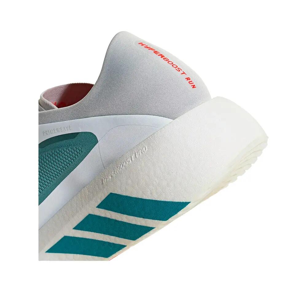Chaussures de course Adidas Hyperboost Run Blanc/Pétrole/Rouge 8/8