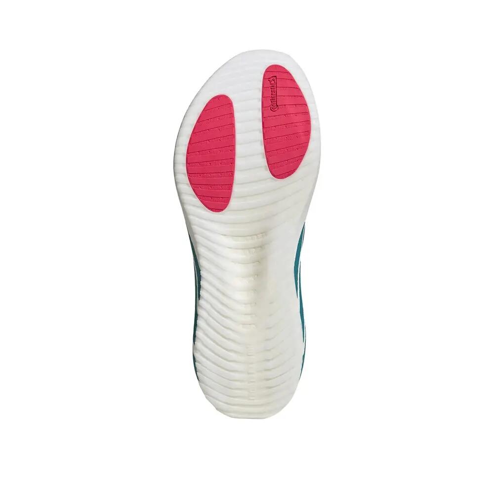 Chaussures de course Adidas Hyperboost Run Blanc/Pétrole/Rouge 6/8