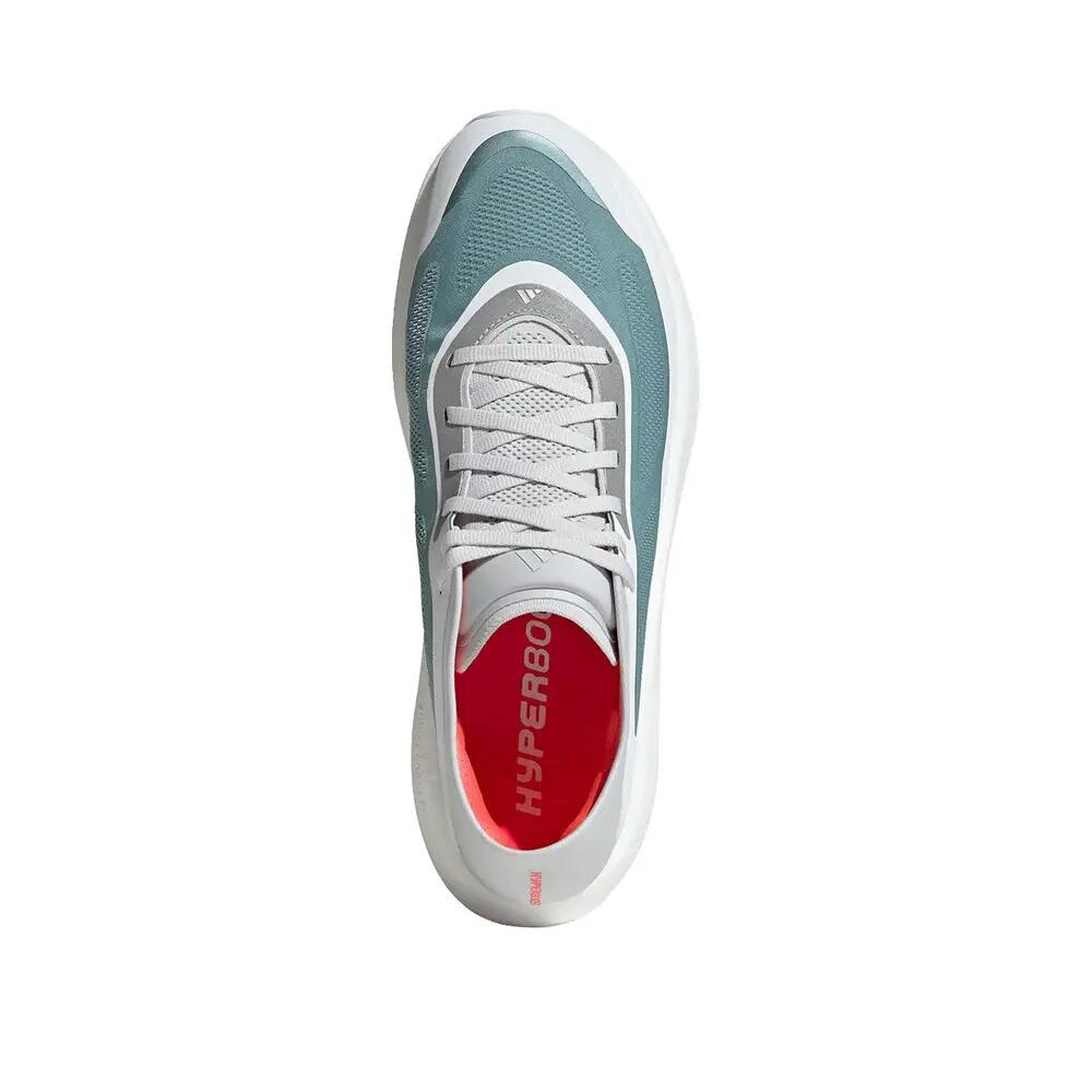 Chaussures de course Adidas Hyperboost Run Blanc/Pétrole/Rouge 5/8