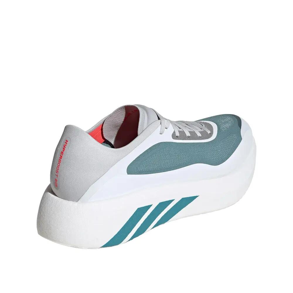 Chaussures de course Adidas Hyperboost Run Blanc/Pétrole/Rouge 4/8