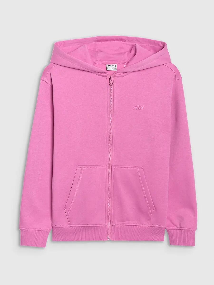 Bluza dresowa rozpinana z kapturem dziewczęca 4F 4FJRAW25TSWSF2466 7/7