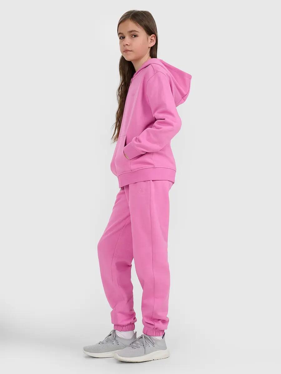 Bluza dresowa rozpinana z kapturem dziewczęca 4F 4FJRAW25TSWSF2466 4/7