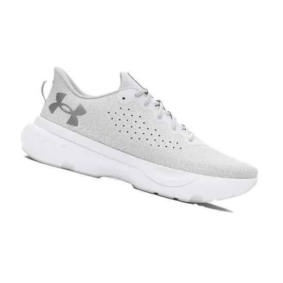 Chaussures running femme - W INFINITE - blanc/argent