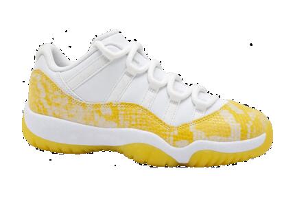 Enfants - Baskets - Motif serpent - Jordan 11 Retro Low - Jaune