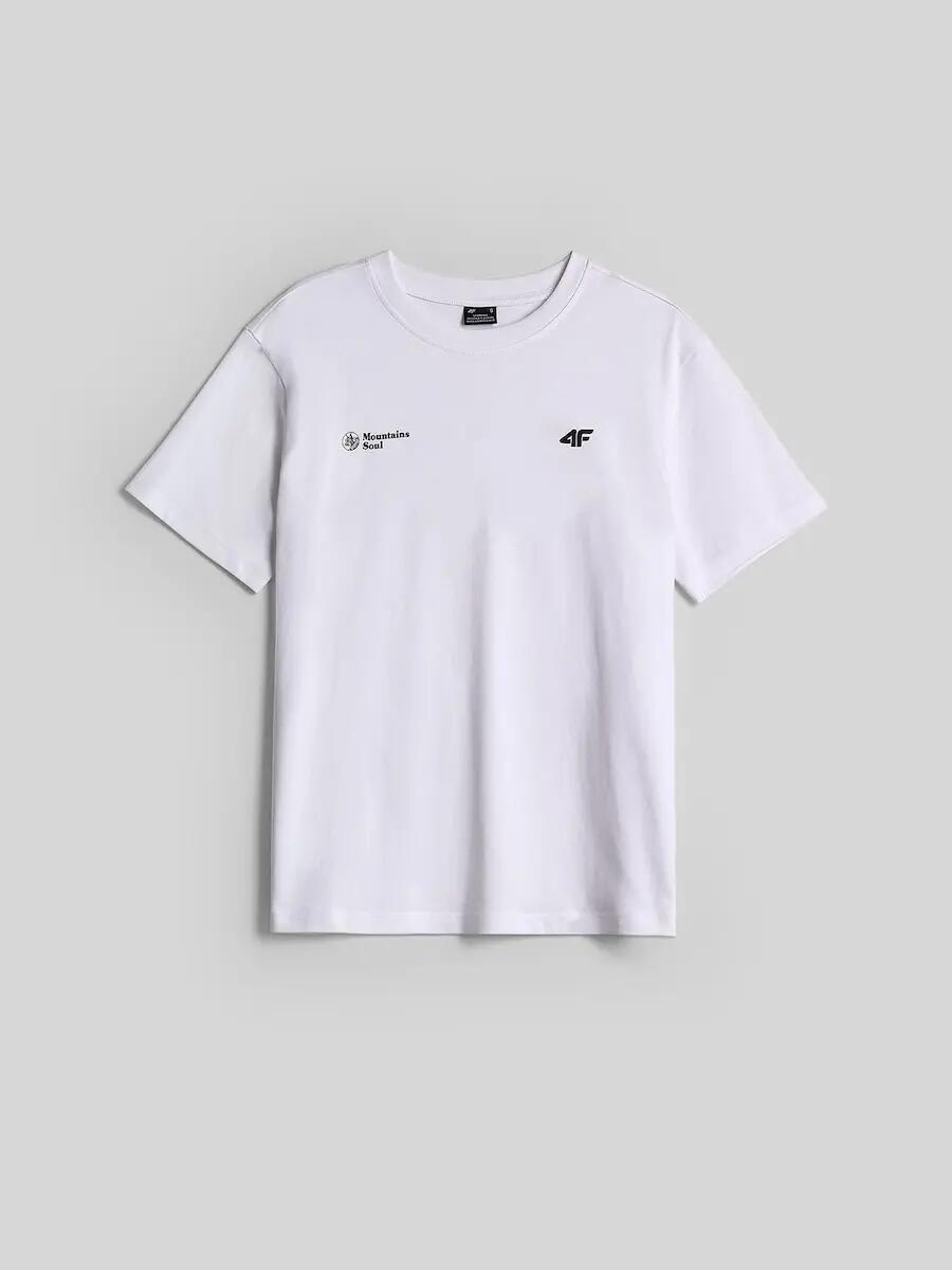 T-shirt loose z nadrukiem damski 4F 6/7