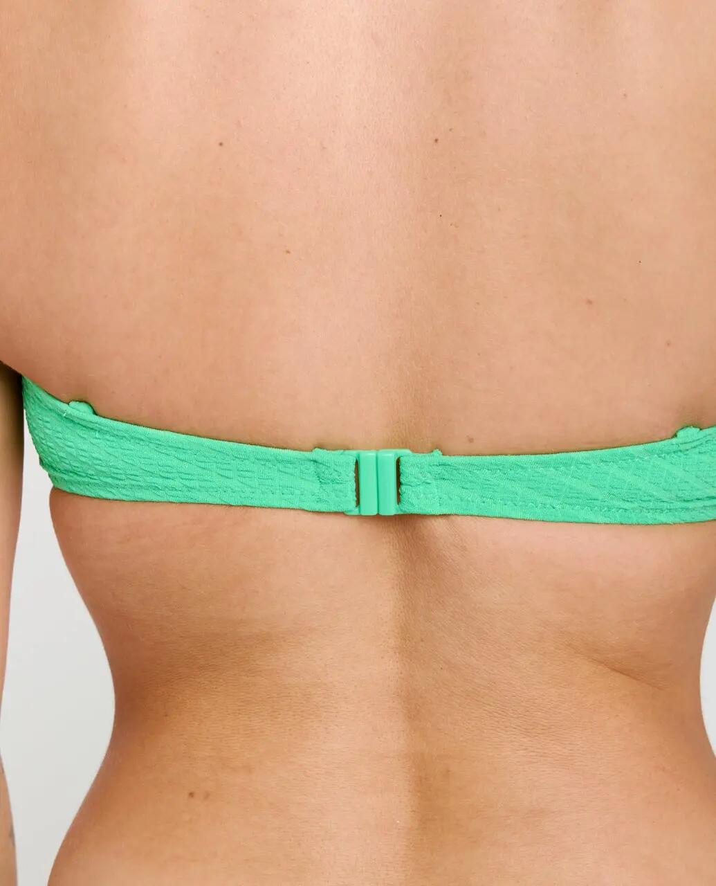 Top bikini Donna Bandeau Custom Rib - Green 6/7