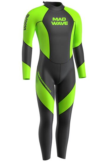 Combinaison de surf OPNWTR Hydrostar DSSS FLS pour homme Mad Wave, 3/2 mm, Noir