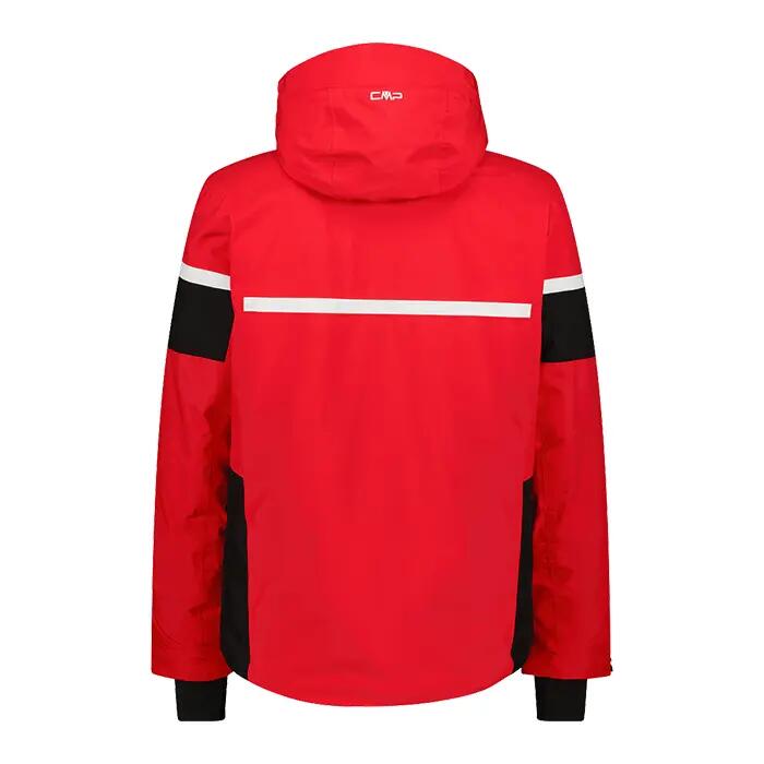 Veste de ski - Homme - CMP MAN JACKET ZIP HOOD - imperméable - Rouge 3/3