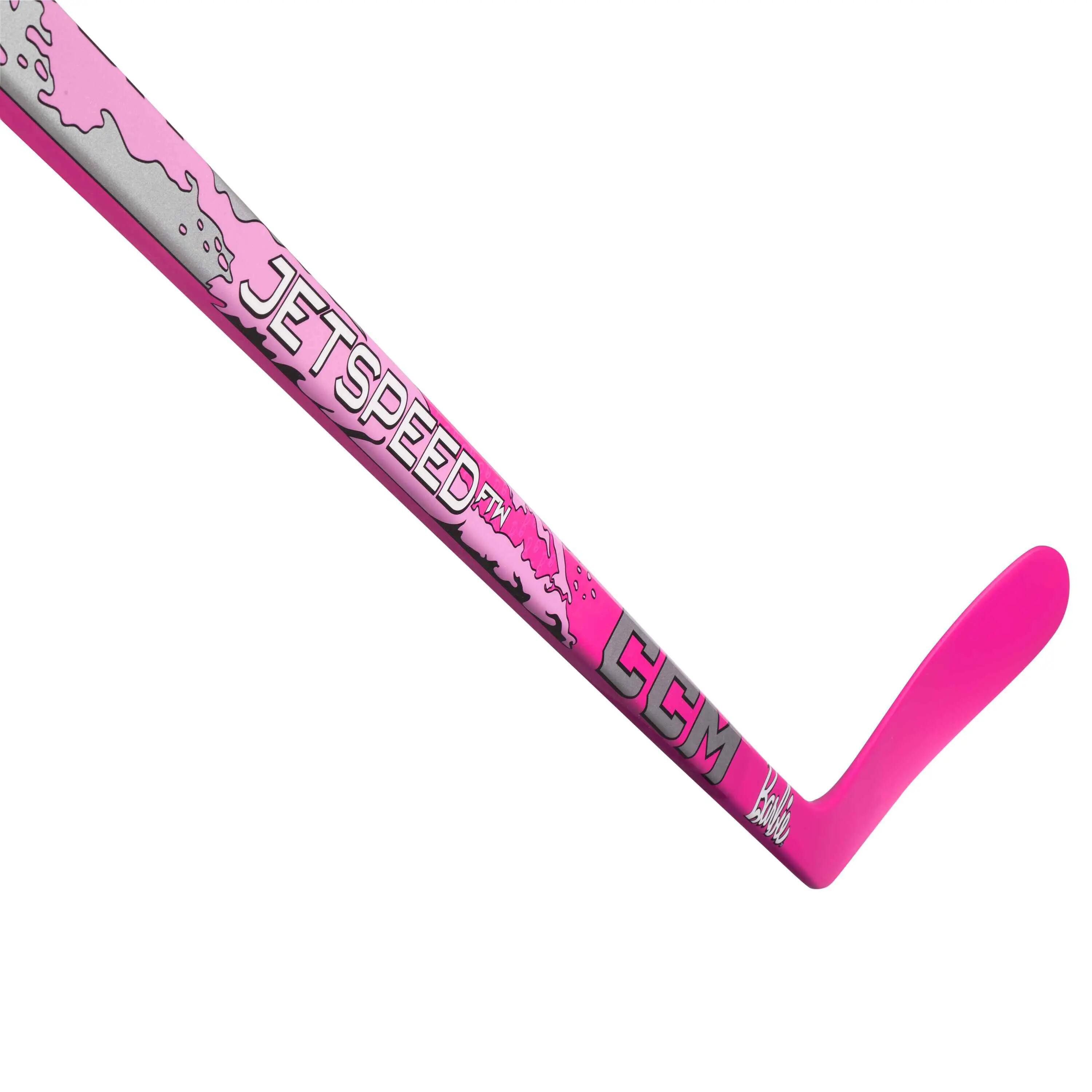 CCM Barbie JetSpeed FTW Youth crosse de hockey composite rose – R 2/8