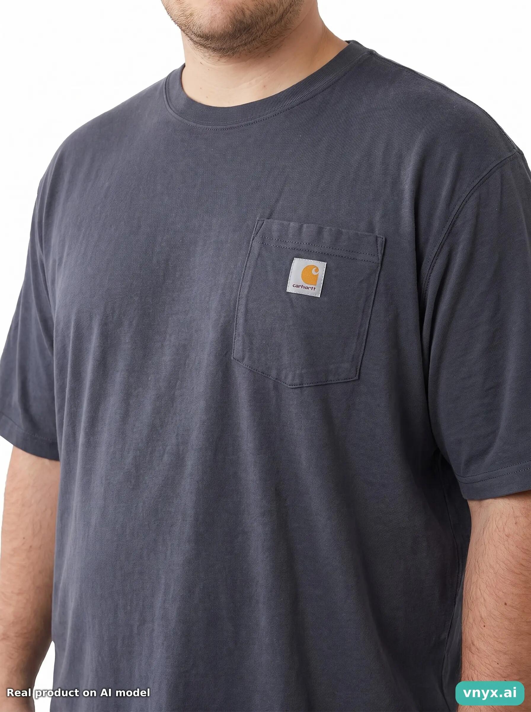 Second Life - Carhartt Grey Short Sleeve T-Shirt Men 2XL Tall 5/5