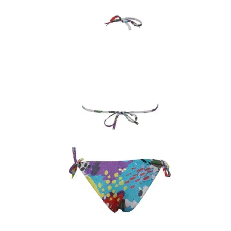 Maillot de bain 2 pièces femme Arena Allover Triangle 3/4