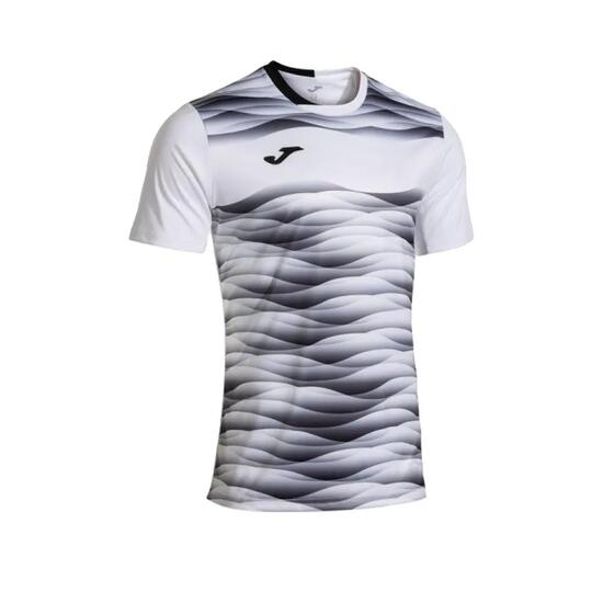 T-shirt Joma Tiger VII Homme en polyester blanc avec technologie Micro-Mesh