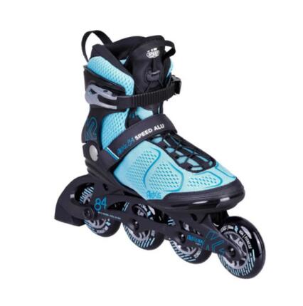 Roller K2 Alexis 84 Speed Alu Turquoise/Zwart
