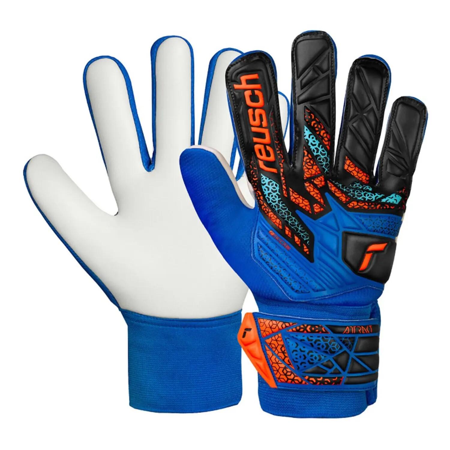 Guanti Da Portiere Bambini Reusch Attrakt Starter Solid Blu 4/4