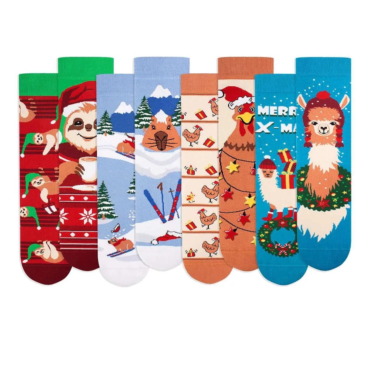 4 pár Arty Socks karácsonyi állatkák mintás zokni dobozban 3/4