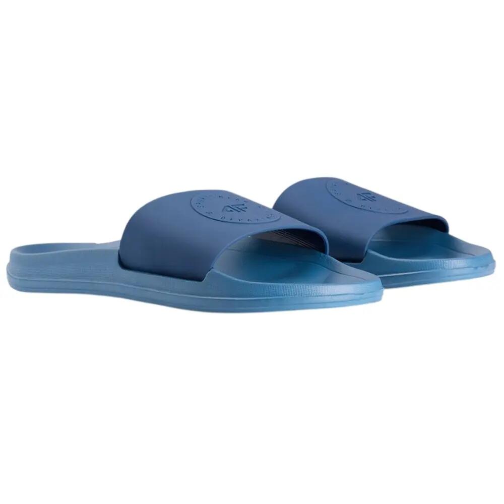 Mens Logo Flip Flops (Navy) 5/5