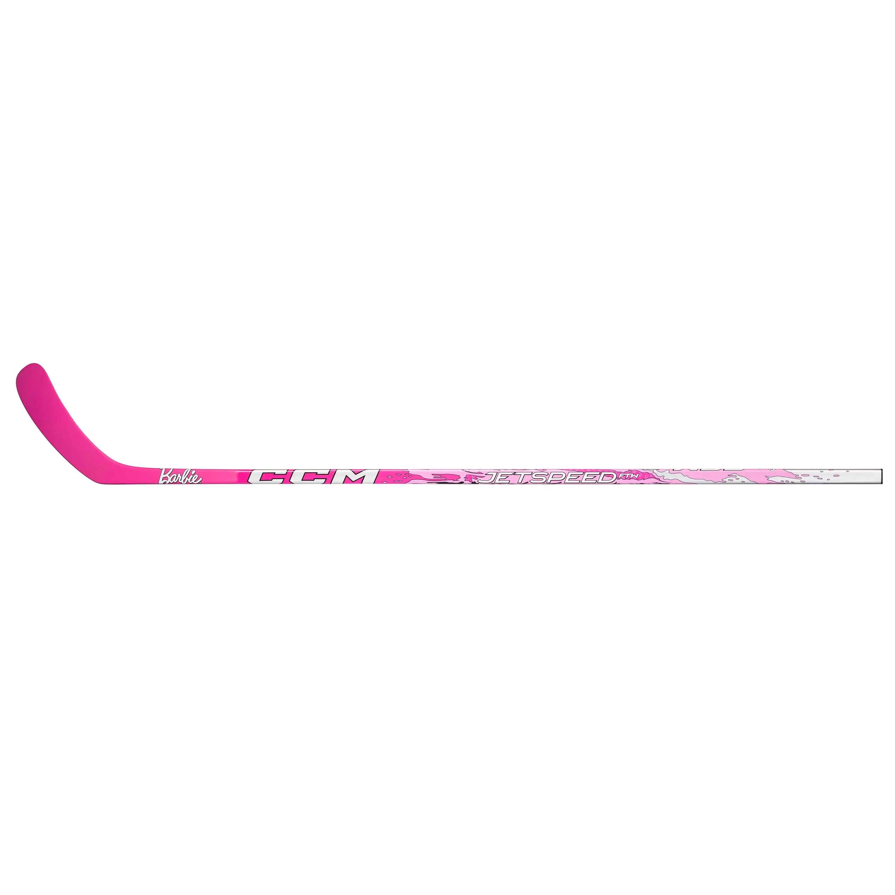 CCM Barbie JetSpeed FTW Intermediate crosse de hockey composite rose 8/10