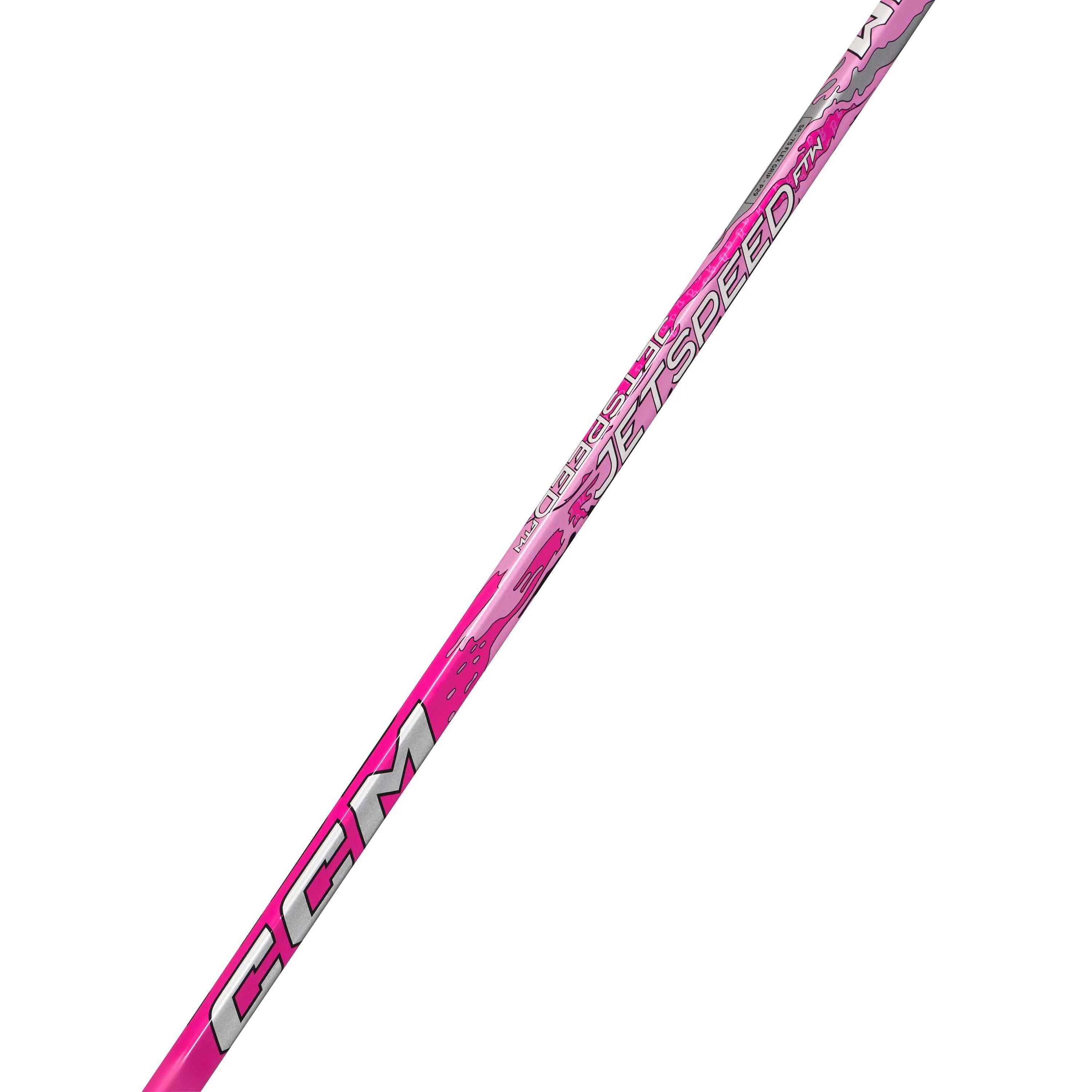 CCM Barbie JetSpeed FTW Intermediate crosse de hockey composite rose 5/10