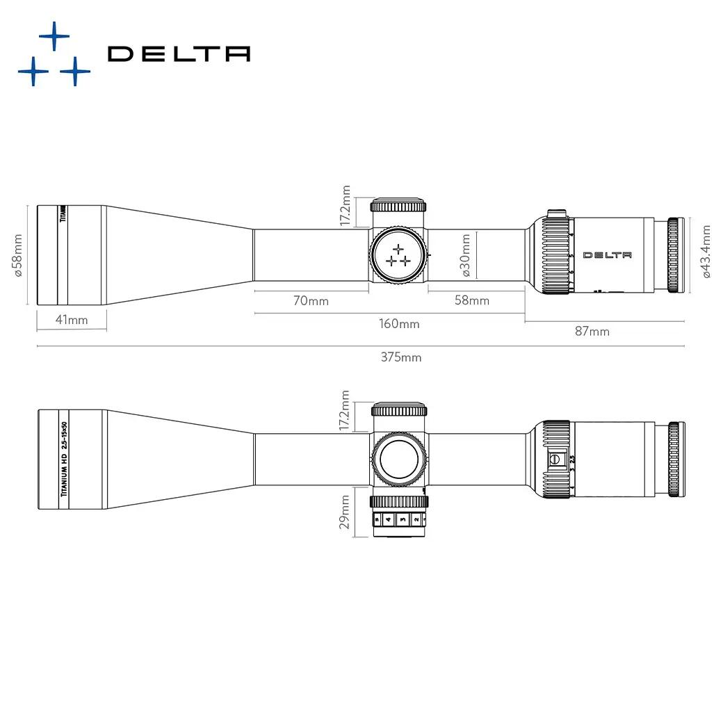 Mira Delta Optical Titanium HD 2.5-15x50 SFP IR (4A S MOA) 6/6