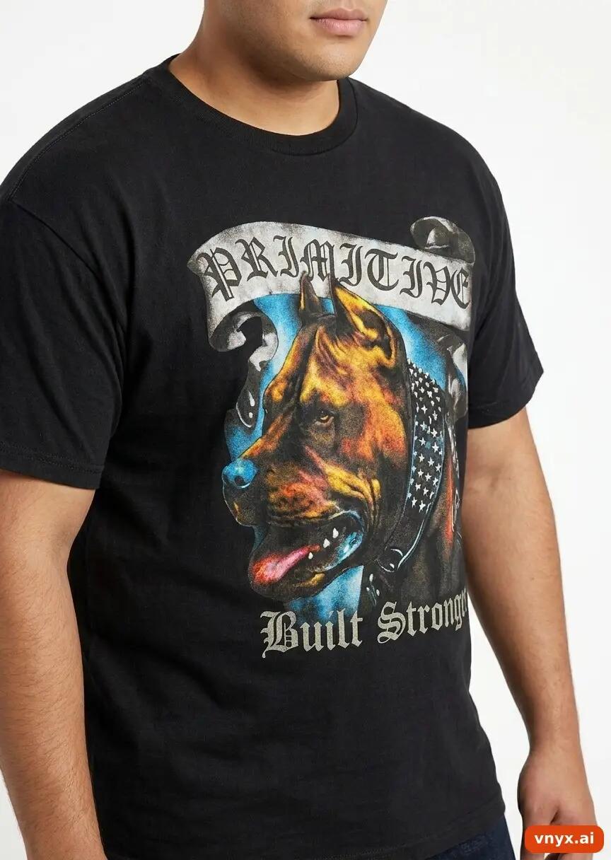 Second Life - Vintage Primitive Faded Black T-Shirt Men L 4/5