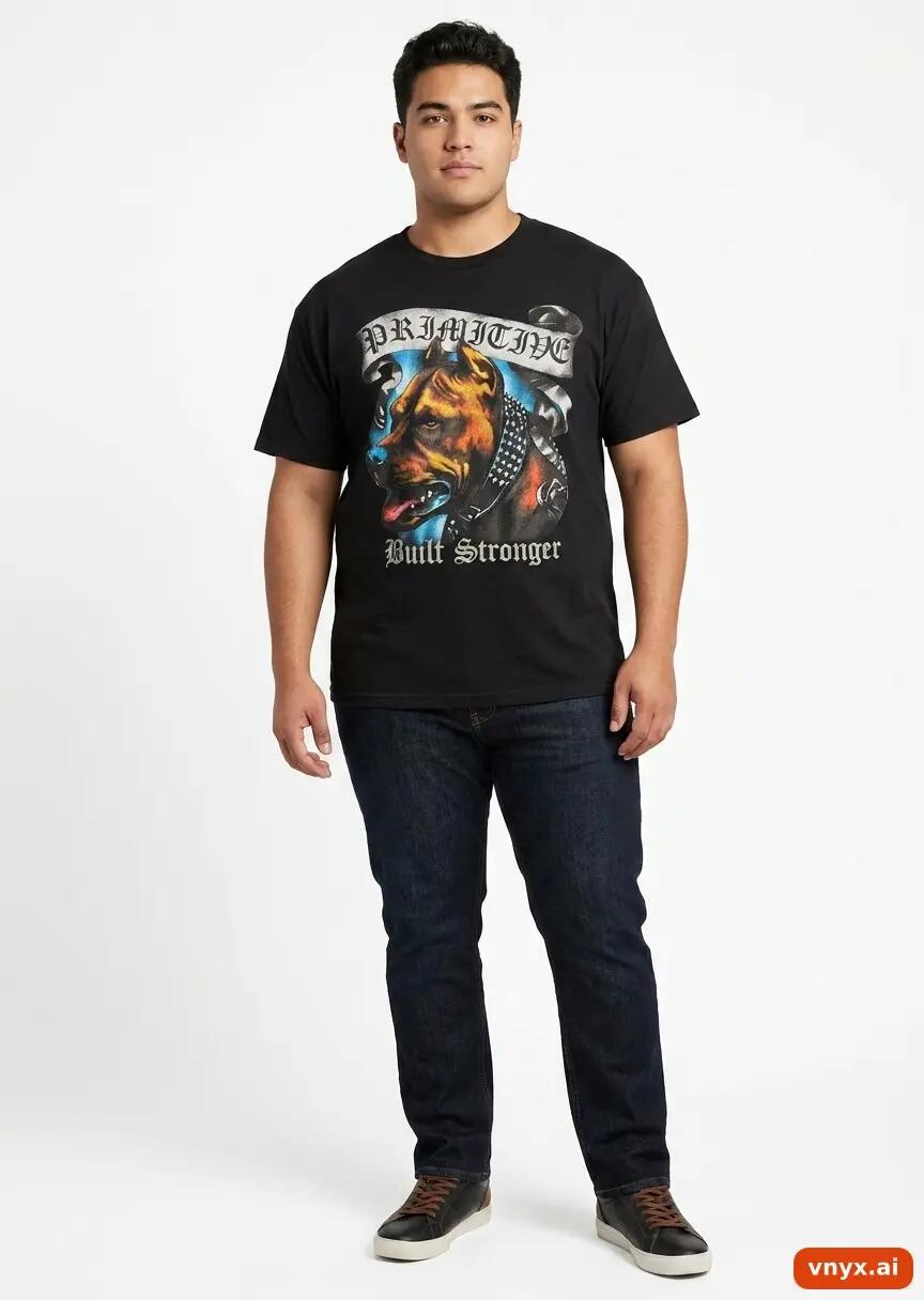 Second Life - Vintage Primitive Faded Black T-Shirt Men L 2/5