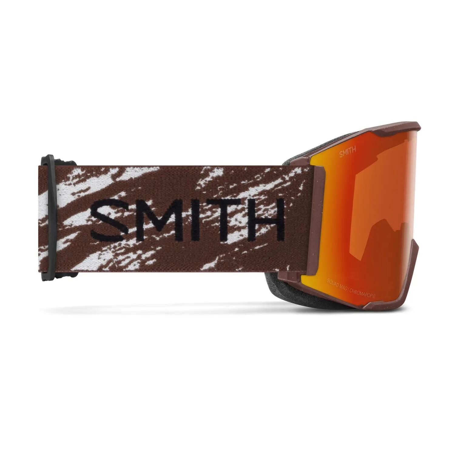 Masque de ski Smith Squad MAG, Rust HTGT Natural, ChromaPop Everyday Red Mirror 2/3